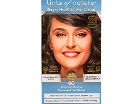 TINTS OF NATURE - 6C Dark Ash Blonde Permanent Hair Dye - 4.4 fl oz (130 ml) Fashion