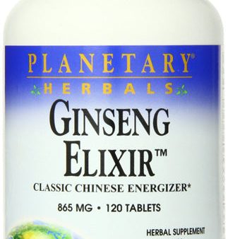 PLANETARY HERBALS - Ginseng Elixir 865 mg - 120 Tablets on Sale