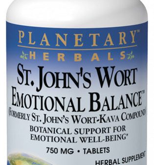 PLANETARY HERBALS - St. Johns Wort Emotional Balance 750 mg - 120 Tablets For Sale