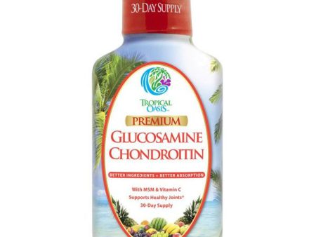 TROPICAL OASIS - Premium Liquid Glucosamine Chondroitin & MSM - 16 fl. oz. (480 ml) For Cheap