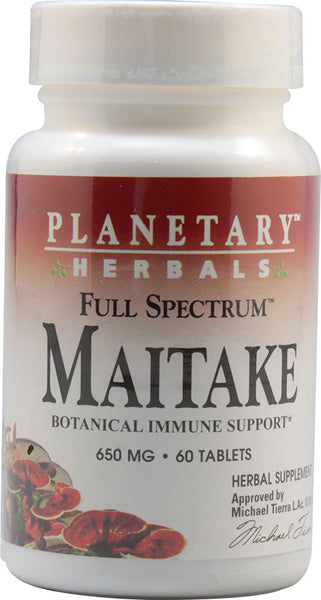 PLANETARY HERBALS - Maitake Full Spectrum 650 mg - 60 Tablets on Sale