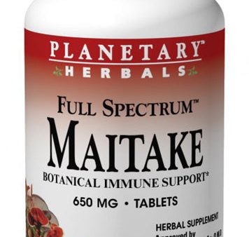 PLANETARY HERBALS - Maitake Full Spectrum 650 mg - 30 Tablets Discount