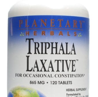 PLANETARY HERBALS - Triphala Laxative 865 mg - 120 Tablets on Sale