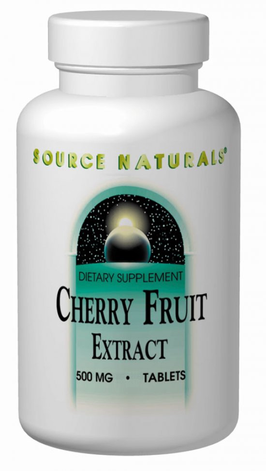 SOURCE NATURALS - Cherry Fruit Extract - 180 Tablets (500 mg) Hot on Sale