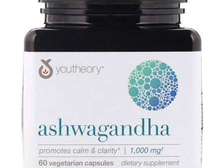 YOUTHEORY - Ashwagandha - 60 Vegetarian Capsules Cheap