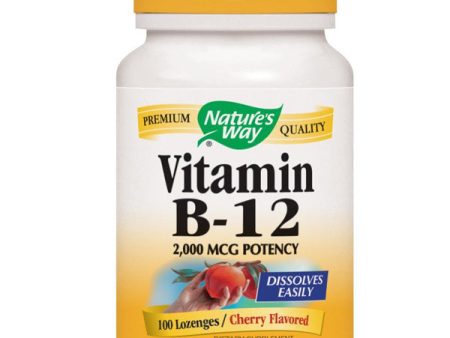 NATURES WAY - Vitamin B-12 2000 mcg Natural Cherry Flavor - 100 Lozenges For Discount